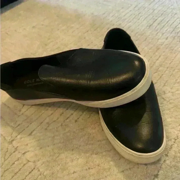Cole Haan black leather slip ons - Picture 5 of 8